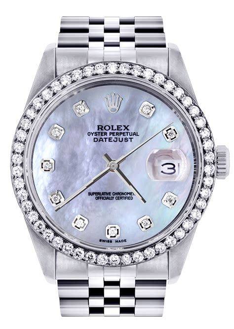 rolex pearl face womens|Rolex datejust 36mm diamond dial.